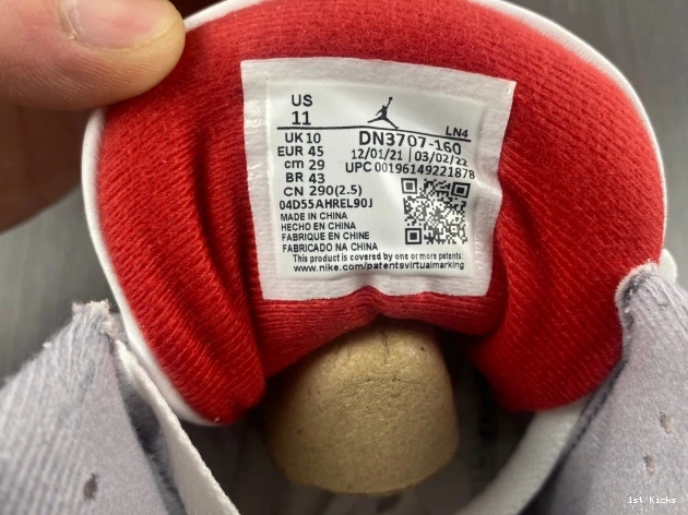 1st Kicks Shoes Fire Air Red 3 Jordan OG DN3707-160 0812